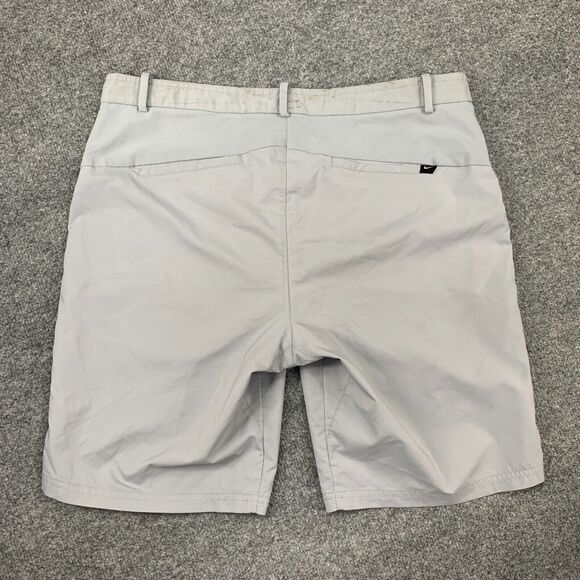 Nike Golf Short Mens 34 Gray Modern Tech Woven Flat Front Performance Chino - Picture 3 of 15
